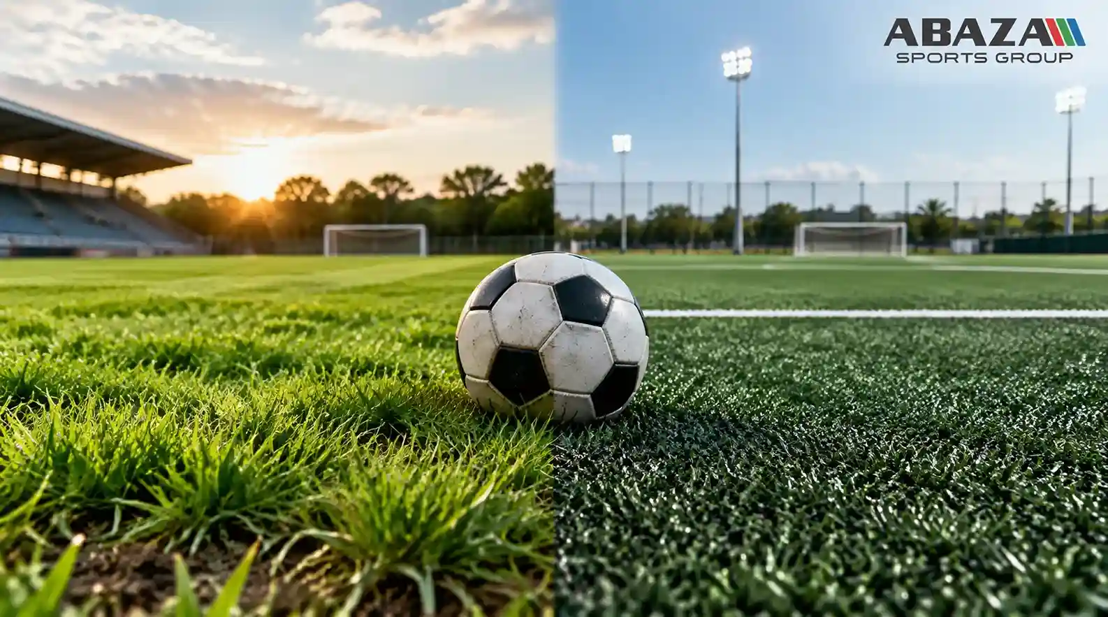 الفرق بين ملعب كرة القدم بالنجيل الطبيعي والنجيل الصناعي